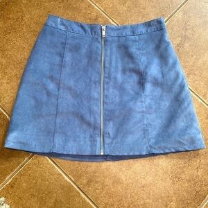 Divided by H&M A line blue grey mini skirt size 6